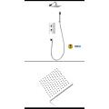 TMV2 WRAS wall mounted thermostatic dual concealed valve bracket with handset shower arm 8'' showerhead bathroom shower